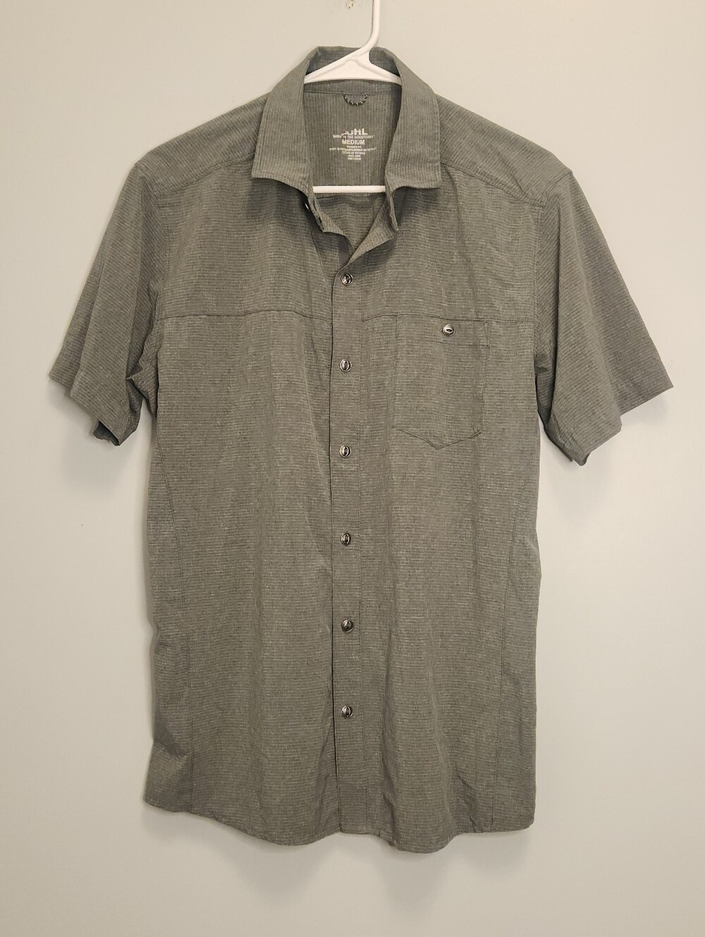 Kuhl Men's Optimzer Short-Sleeve Tapered Fit Button-up Shirt Size Medium